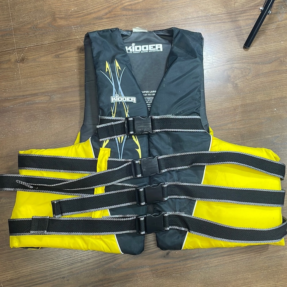 Kidder USCG Approved Life Jacket Adult Super Large Water Ski Vest